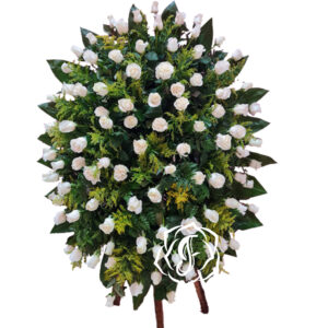 Arreglos funebres, pedestal de flores